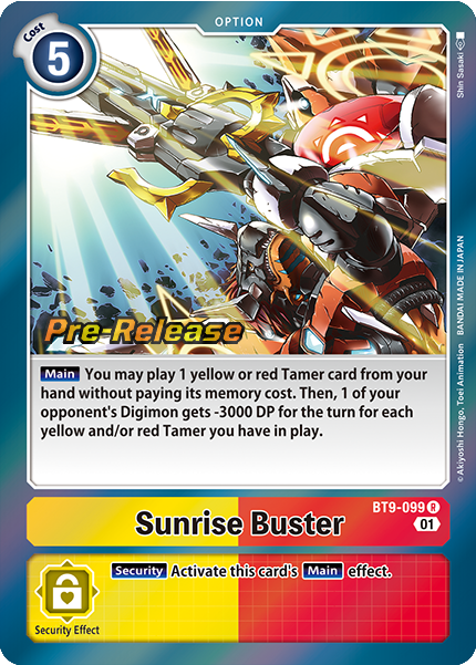 Sunrise Buster BT9-099 [ Inglese / Giapponese ]