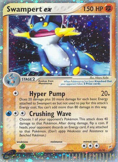 Swampert ex - EX Team Magma vs Team Idro 95/95 [ Italiano / Inglese ]