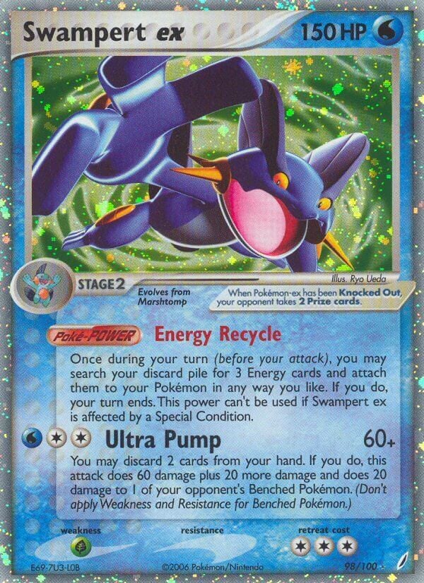 Swampert ex - EX Guardiani dei Cristalli 98/100 [ Italiano / Inglese ]