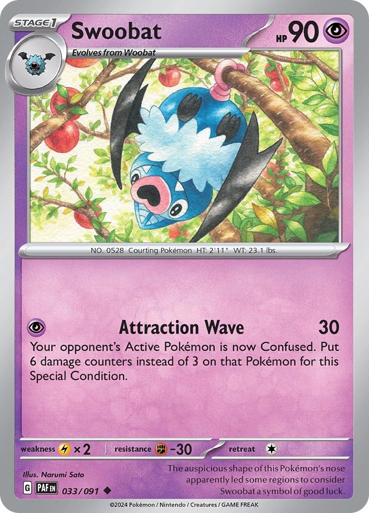 Swoobat - Destino di Paldea 033/091 [ Italiano ]