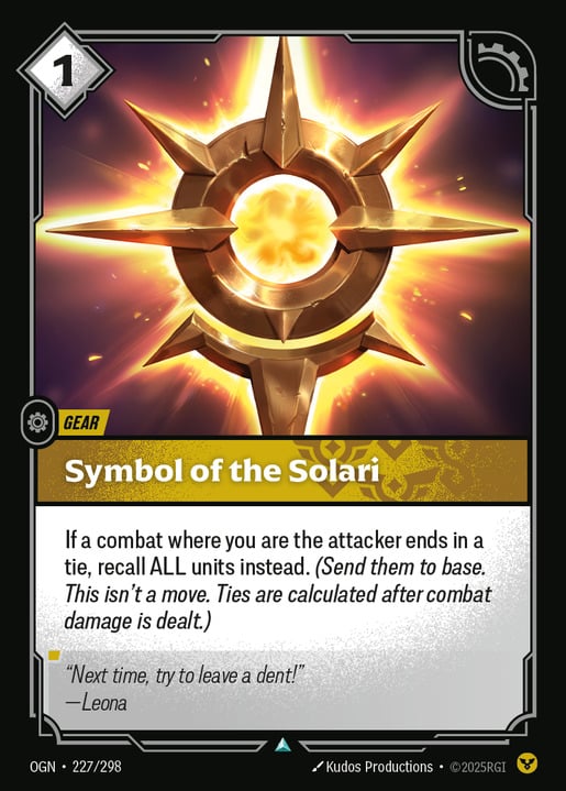 Symbol of the Solari [ Inglese / Giapponese / Cinese Semplificato ]