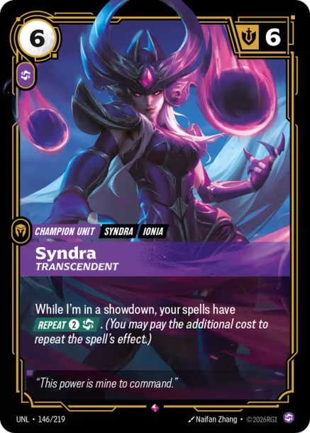 Syndra - Transcendent (RARE) [ Inglese / Cinese Semplificato ]