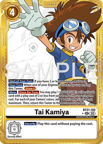 Tai Kamiya BT21-102 [ Inglese / Giapponese ]