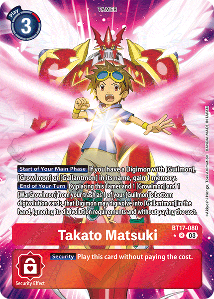 Takato Matsuki BT17-080 [ Inglese / Giapponese ]