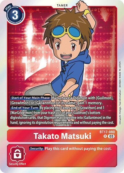 Takato Matsuki BT17-080 [ Inglese / Giapponese ]