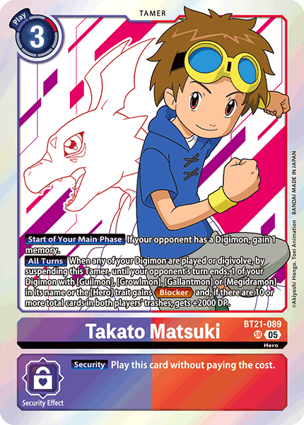 Takato Matsuki BT21-089 [ Inglese / Giapponese ]