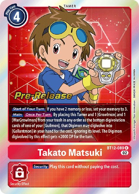 Takato Matsuki BT12-089 [ Inglese / Giapponese ]