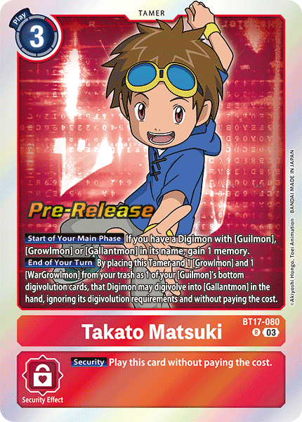Takato Matsuki BT17-080 [ Inglese / Giapponese ]