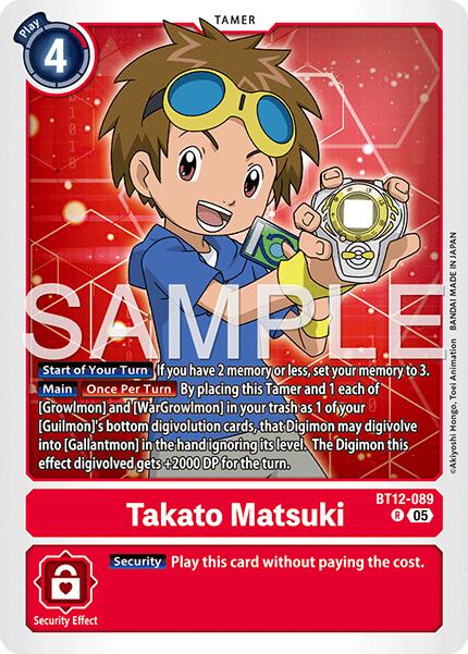 Takato Matsuki BT12-089 [ Inglese / Giapponese ]
