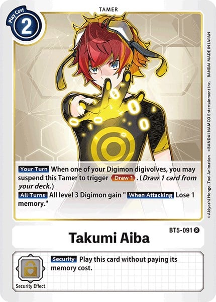 Takumi Aiba BT5-091 [ Inglese / Giapponese ]