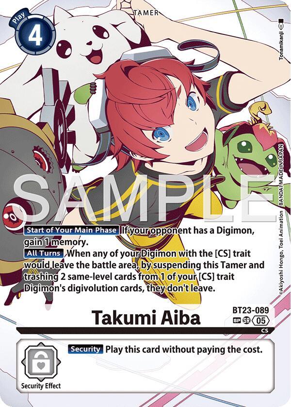 Takumi Aiba BT23-089 [ Inglese / Giapponese ]