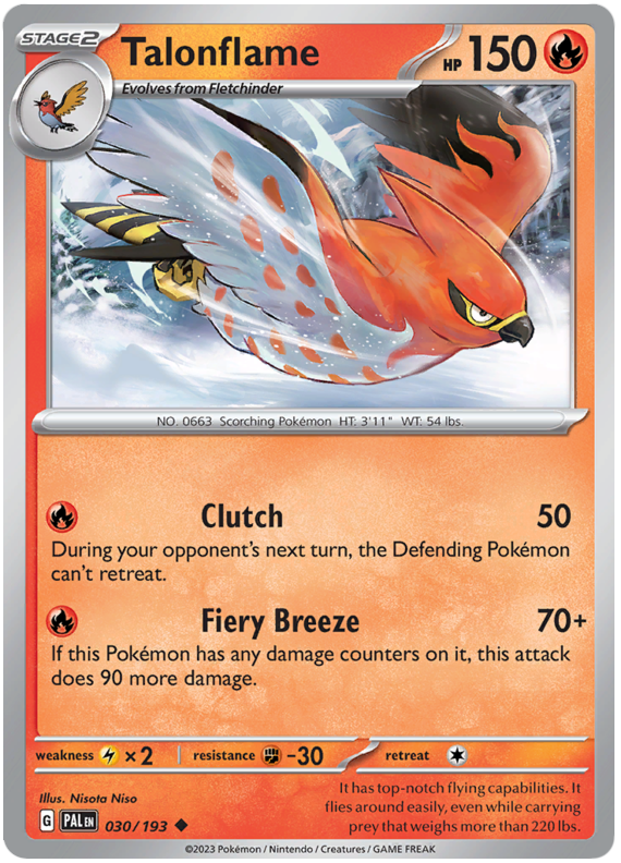 Talonflame - Evoluzioni a Paldea 030/193 [ Italiano / Inglese ]