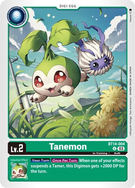 Tanemon BT14-004 [ Inglese / Giapponese ]