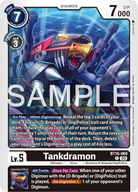 Tankdramon BT16-060 [ Inglese / Giapponese ]
