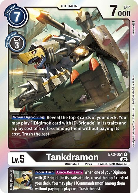 Tankdramon EX3-051 [ Inglese / Giapponese ]