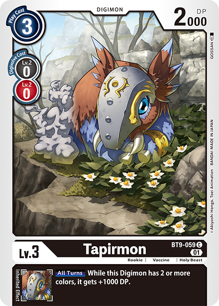 Tapirmon BT9-059 [ Inglese / Giapponese ]