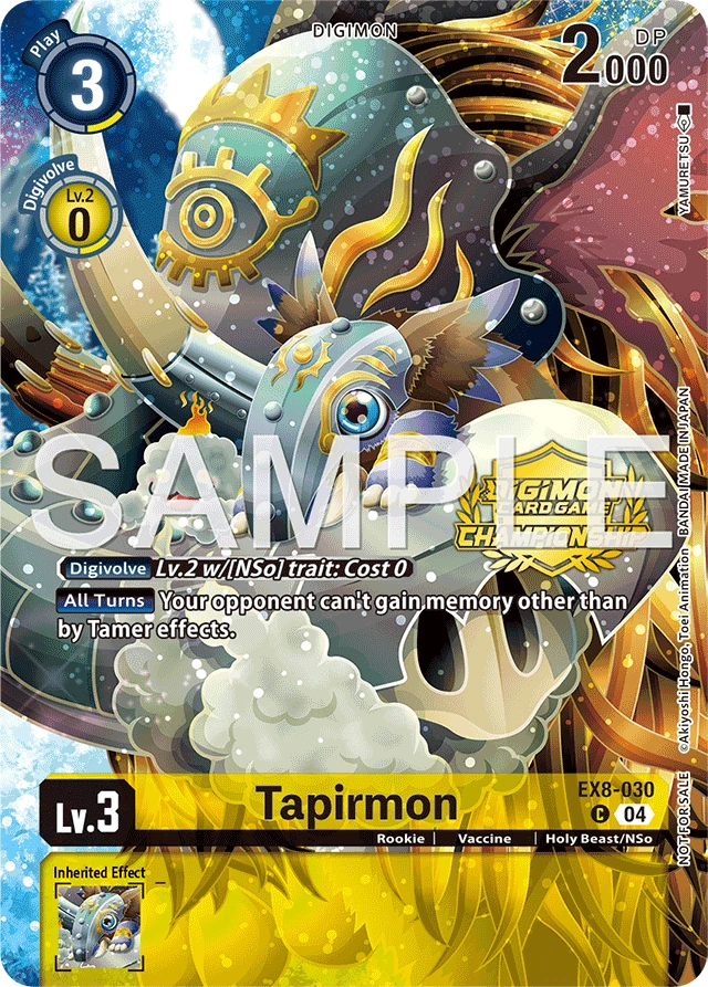 Tapirmon EX8-030 [ Inglese / Giapponese ]