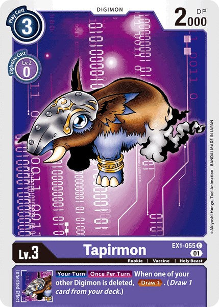 Tapirmon EX1-055 [ Inglese / Giapponese ]