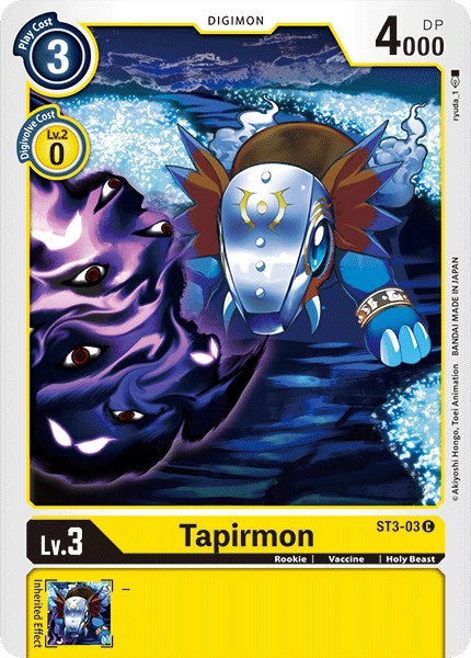 Tapirmon ST3-03 [ Inglese / Giapponese ]