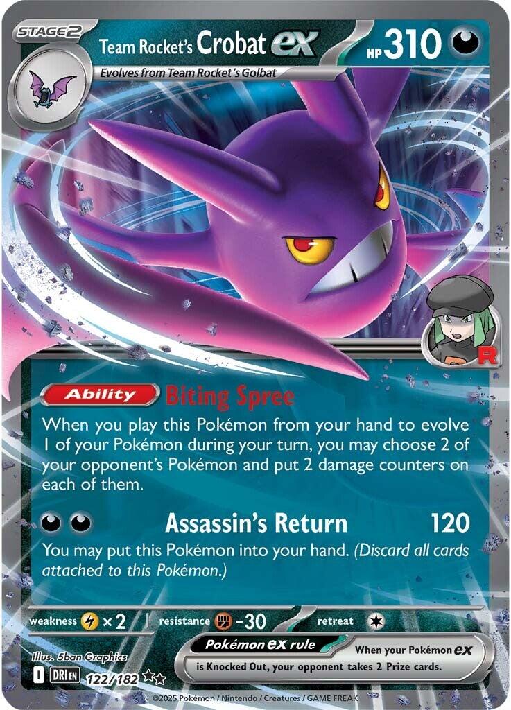 Crobat-ex del Team Rocket - Rivali Predestinati 122/182 [ Italiano / Inglese ]