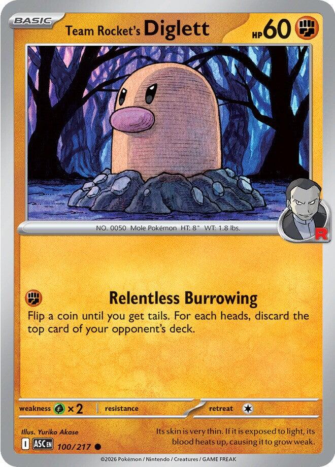 Diglett del Team Rocket - Ascesa Eroica 100/217 [ Italiano / Inglese ]