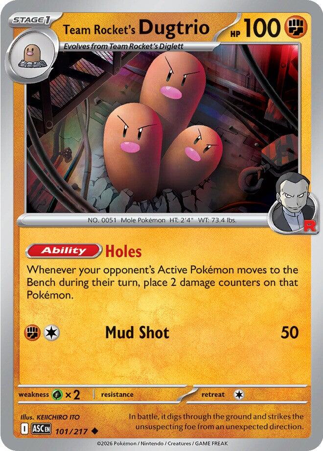 Dugtrio del Team Rocket - Ascesa Eroica 101/217 [ Italiano / Inglese ]