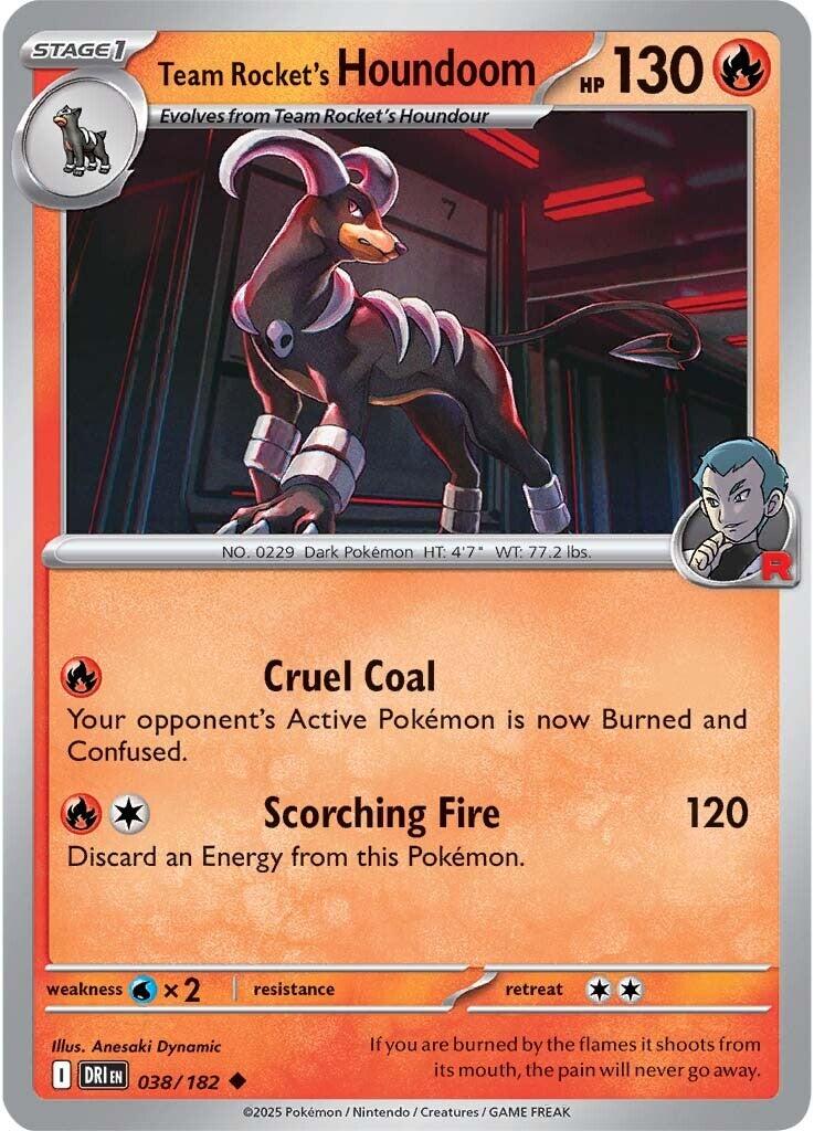 Houndoom del Team Rocket - Rivali Predestinati 038/182 [ Italiano / Inglese ]