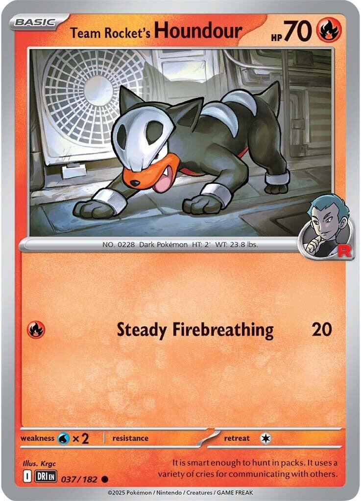 Houndour del Team Rocket - Rivali Predestinati 037/182 [ Italiano / Inglese ]