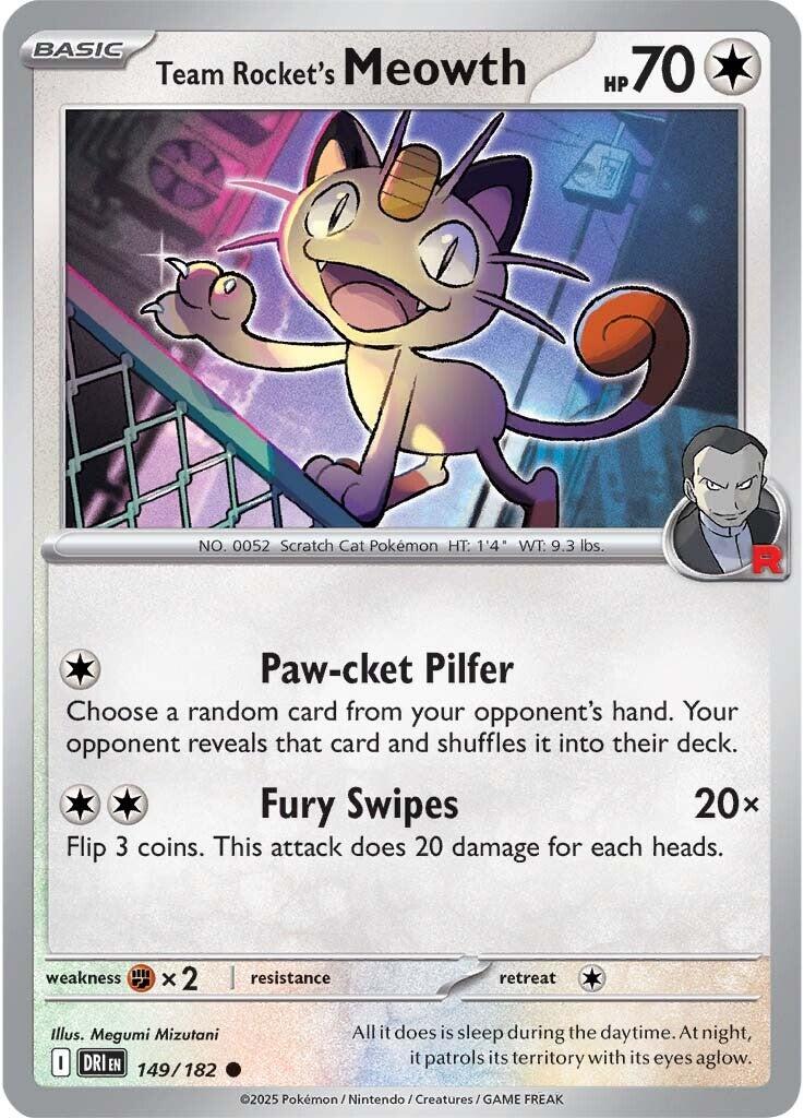 Meowth del Team Rocket - Rivali Predestinati 149/182 [ Italiano ]