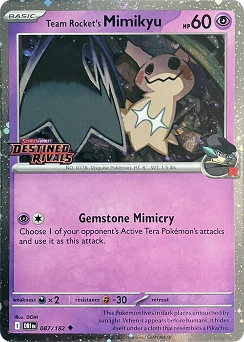 Mimikyu del Team Rocket - Rivali Predestinati 087/182 [ Italiano / Inglese ]
