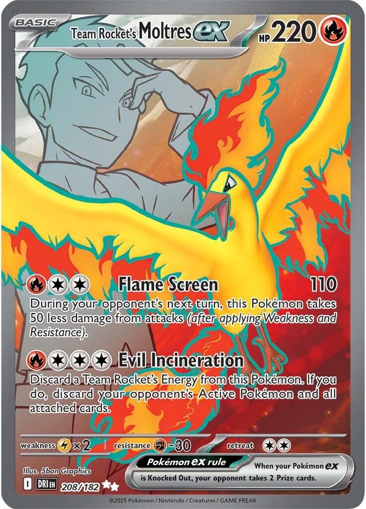 Moltres-ex del Team Rocket - Rivali Predestinati 208/182 [ Italiano ]