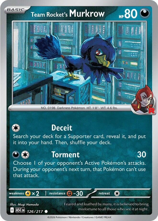 Murkrow del Team Rocket - Ascesa Eroica 126/217 [ Italiano / Inglese ]
