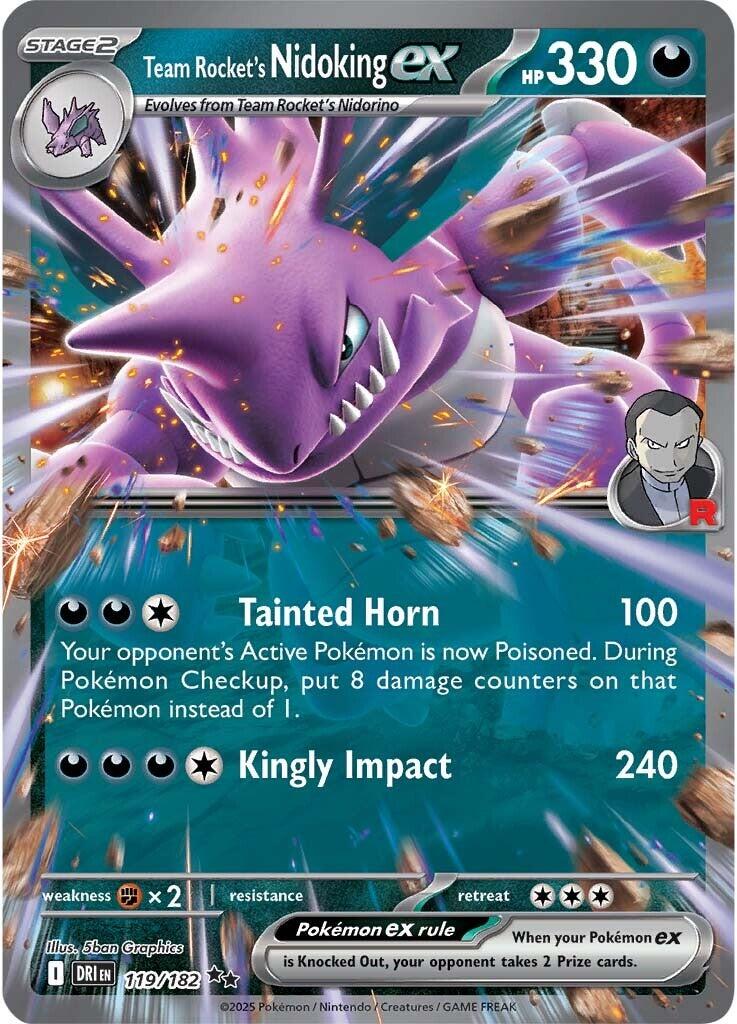 Nidoking-ex del Team Rocket - Rivali Predestinati 119/182 [ Italiano ]