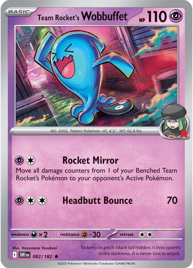 Wobbuffet del Team Rocket - Rivali Predestinati 082/182 [ Italiano / Inglese ]