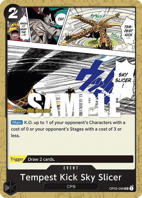 Tempest Kick Sky Slicer OP03-096 [ Inglese / Giapponese / Francese / Cinese Semplificato ]