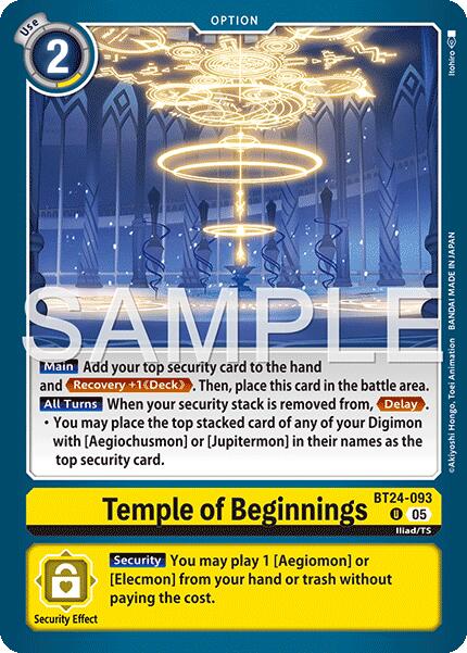 Temple of Beginnings BT24-093 [ Inglese / Giapponese ]