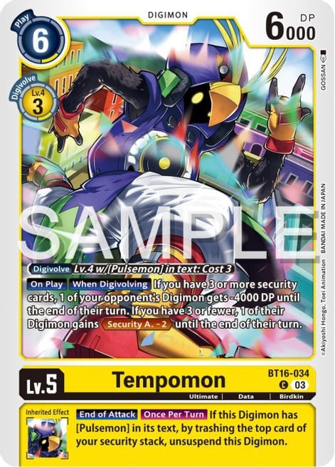 Tempomon BT16-034 [ Inglese / Giapponese ]