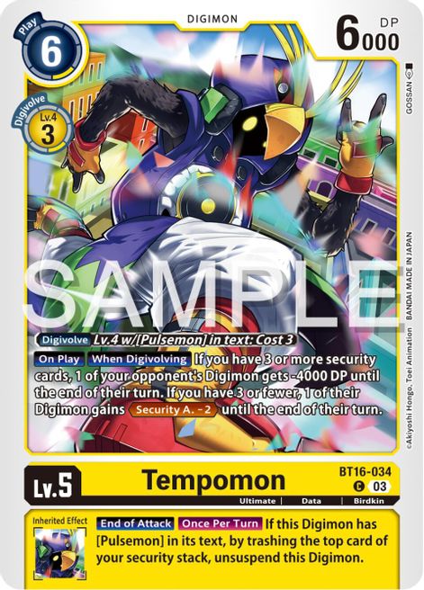Tempomon BT16-034 [ Inglese / Giapponese ]