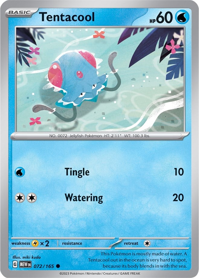 Tentacool - 151 072/165 [ Italiano / Inglese ]