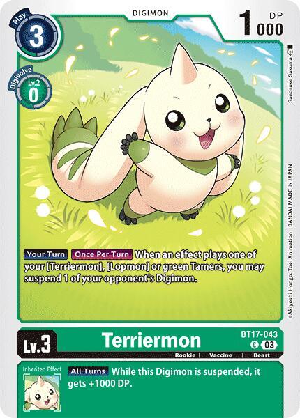 Terriermon BT17-043 [ Inglese / Giapponese ]