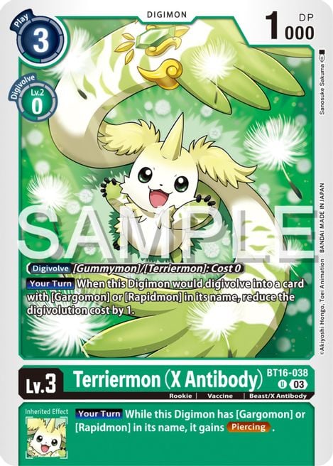 Terriermon BT16-038 [ Inglese / Giapponese ]