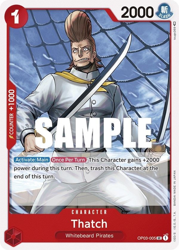 Thatch OP03-005 [ Inglese / Giapponese / Francese / Cinese Semplificato ]