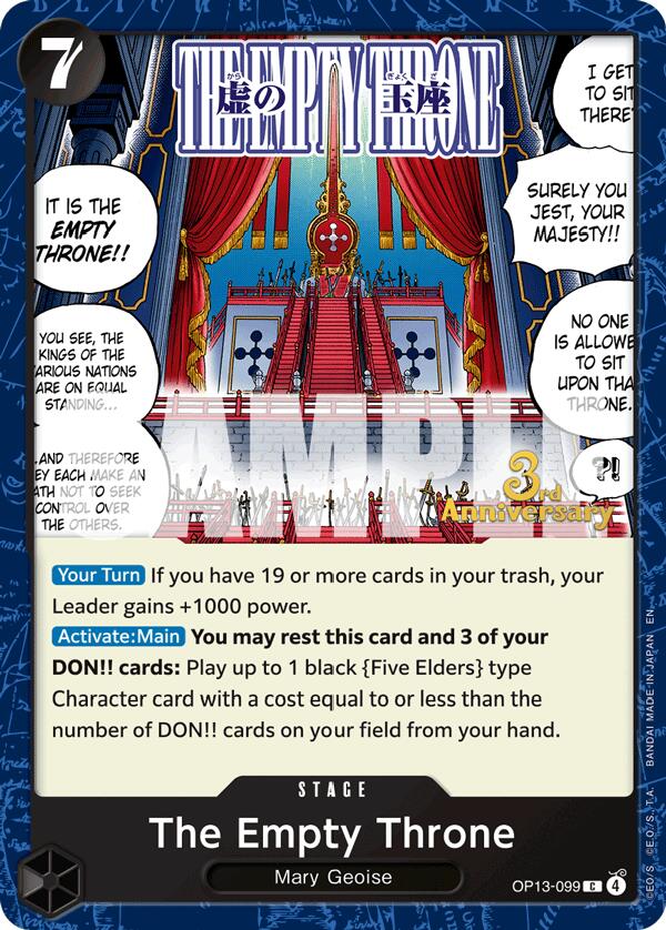 The Empty Throne OP13-099 [ Inglese / Giapponese / Francese / Cinese Semplificato ]