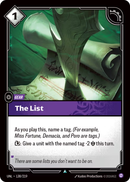 The List [ Inglese / Cinese Semplificato ]