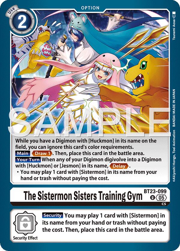 The Sistermon Sisters Training Gym BT23-099 [ Inglese / Giapponese ]