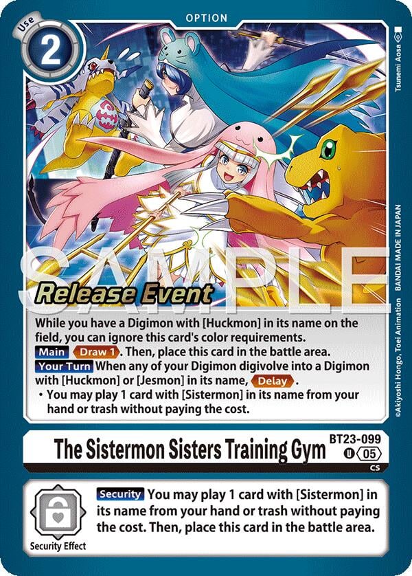 The Sistermon Sisters Training Gym BT23-099 [ Inglese / Giapponese ]