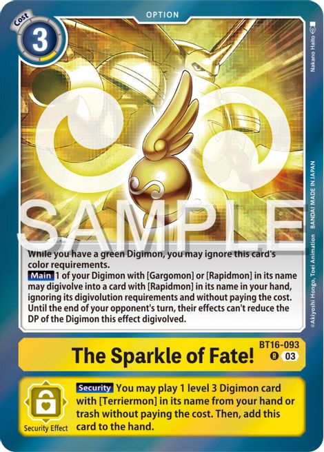 The Sparkle of Fate! BT16-093 [ Inglese / Giapponese ]