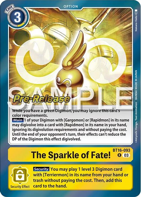 The Sparkle of Fate! BT16-093 [ Inglese / Giapponese ]