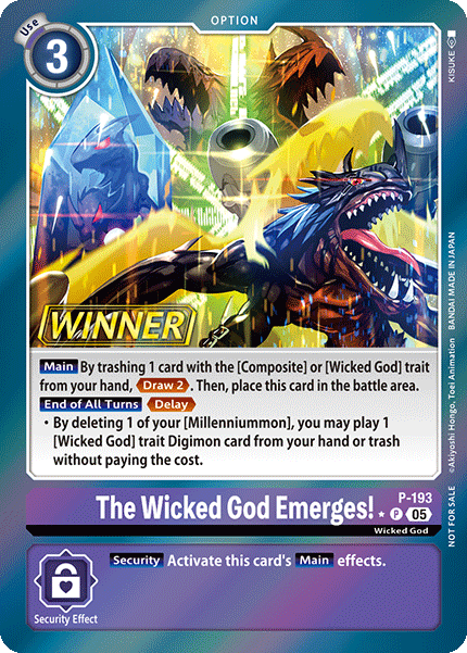 The Wicked God Emerges! P-193 [ Inglese / Giapponese ]