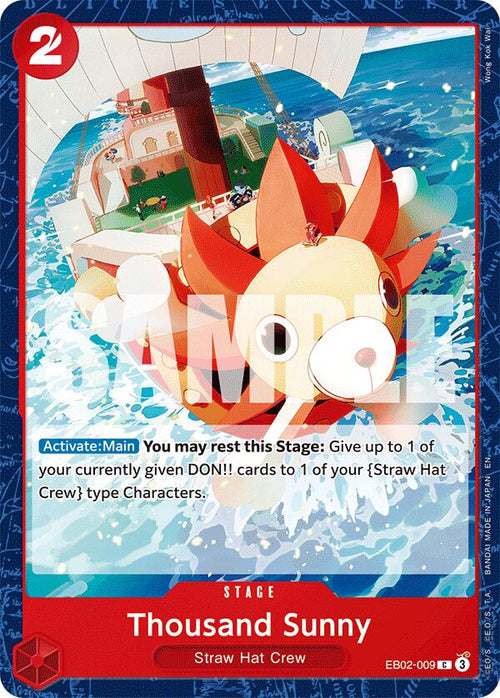 Thousand Sunny EB02-009 [ Inglese / Giapponese / Francese / Cinese Semplificato ]